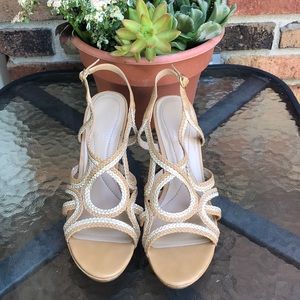 Naturalizer Kalissa Gold & Sand Sandals Size 8